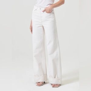 Agolde Dame Hi Rise Wide Leg in Fortune Cookie, sz 27, like 🆕, worn once.